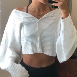 Urban Outfitters Ribbed Long Sleeve Top